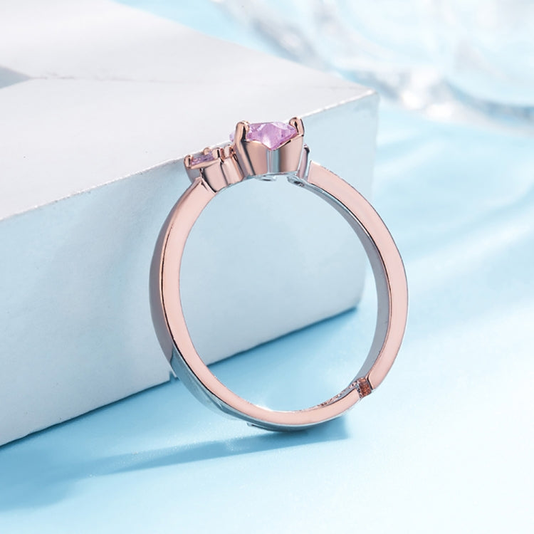 Damen Kristall Niedliche Katzenpfote Offener Verstellbarer Ring Schmuck
