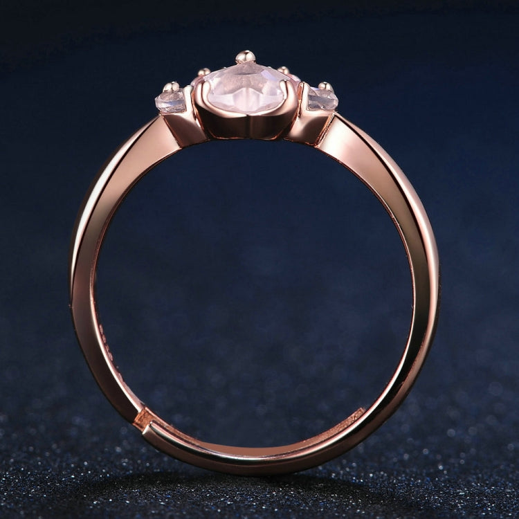 Damen Kristall Niedliche Katzenpfote Offener Verstellbarer Ring Schmuck
