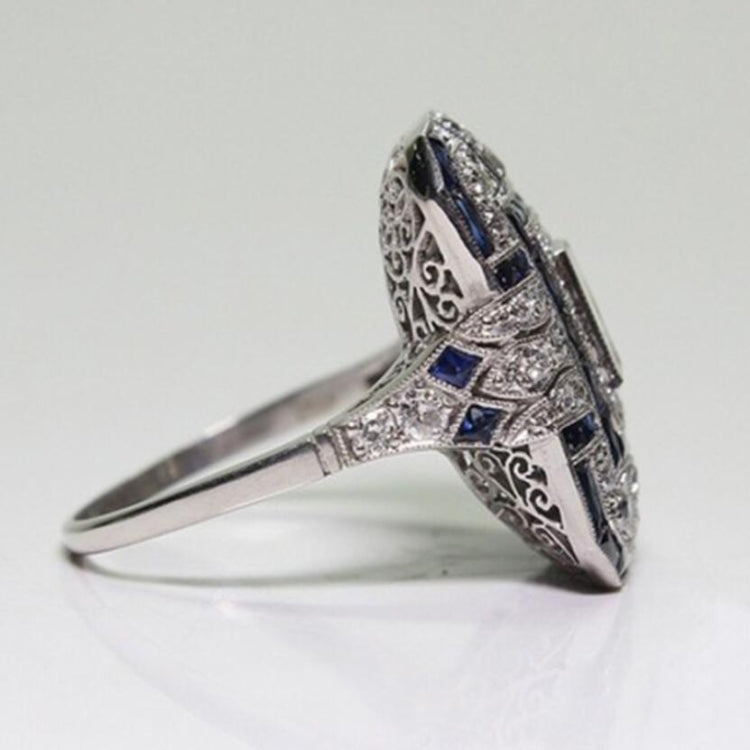 Luxuriöser quadratischer Damen-Verlobungsring mit Kristall-Zirkon, 10, 6, 7, 8, 9