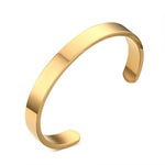 8mm Breite Damen Herren Edelstahl Armreif Armband, Roségold, Silber, Schwarz, Gold