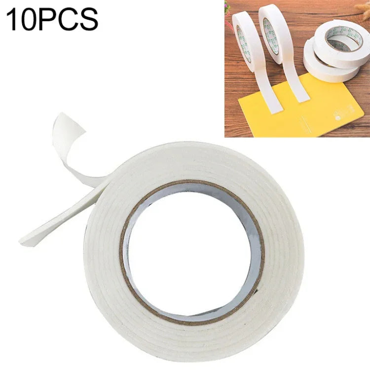 10 Stücke Super Starkes Doppelseitiges Klebeband Schaumstoff-Doppelseitiges Klebeband Selbstklebendes Pad zum Montieren und Fixieren, 3m