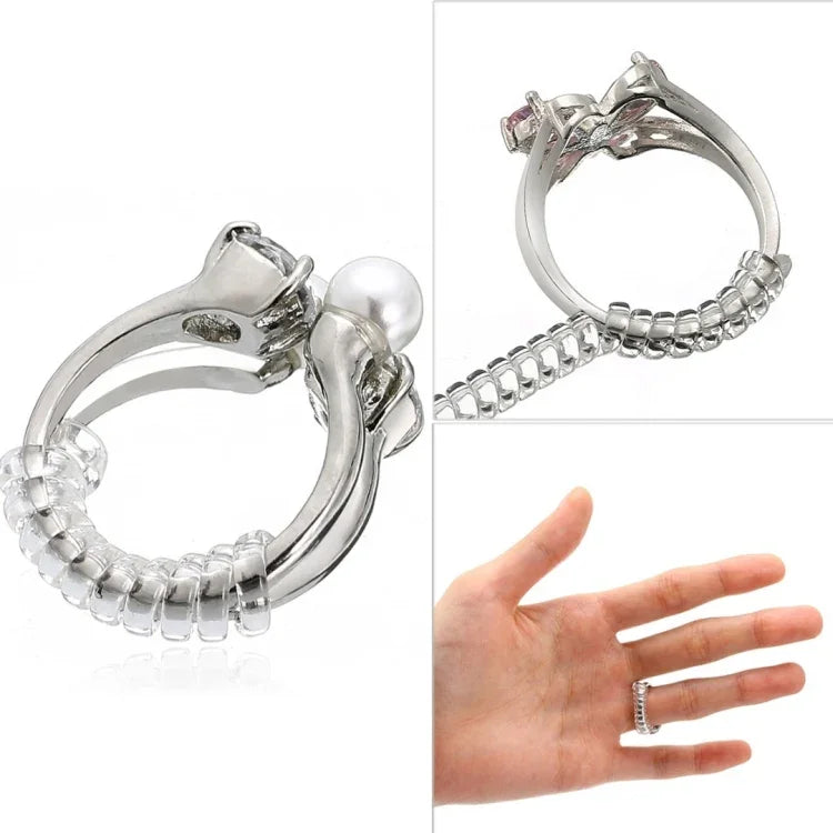 Vintage-Ringgrößenversteller mit Spiralbasis, Ringverkleinerer, Ringgrößenänderungswerkzeug, Schmuckteile, 3 mm