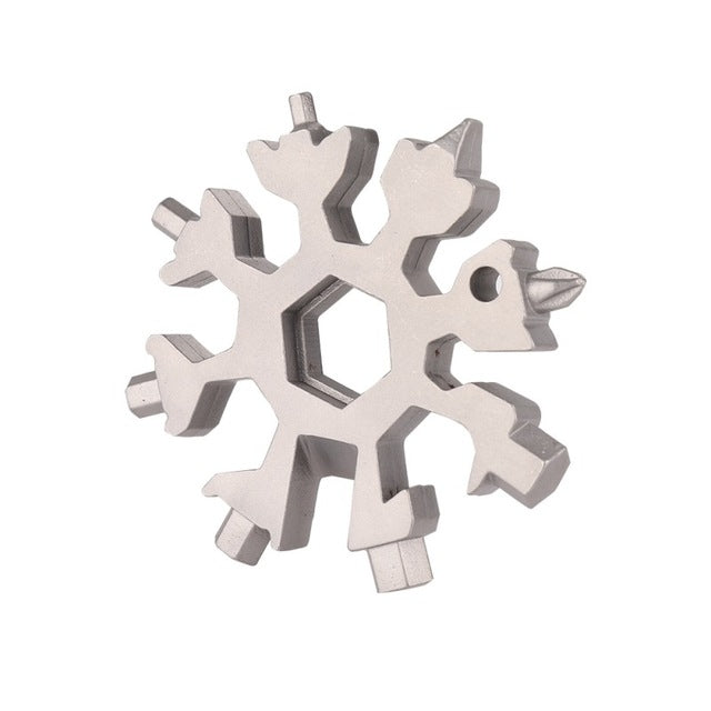 18-in-1 Multifunktionswerkzeug, tragbares achteckiges Schneeflocken-EDC-Tool, Schraubenschlüssel, Mini-Schraubendreher, 18 in 1 (bunt), 18 in 1 (weiß)