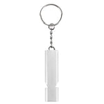 Mini Tragbare 120db Doppelrohr Hoher Dezibel Outdoor Camping Wandern Überleben Notfallpfeife Doppelfrequenz Notfallpfeife Schlüsselanhänger, 3 STÜCK Silber, 3 STÜCK Gold