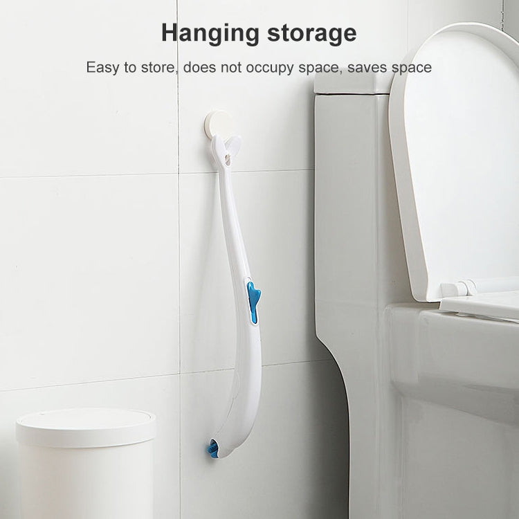Einweg-Toilettenbürste Haushalts-Toilettenbürste mit Reinigungsmittel, Spleißen, Delphin, Ersatzkern