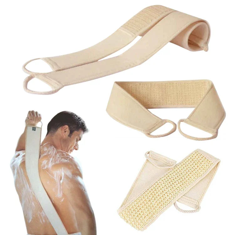Badebürste zum Schrubben des Körpers, Peeling-Luffa-Schwamm-Rückengurt, weiche Hautpflege, Massage, Spa-Reinigungsbürste, weicher Luffa-Schwamm-Rückengurt für die Haut