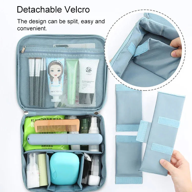 Große, tragbare, wasserdichte und gepolsterte Kosmetiktasche für Damen – ideal für Reisen und als Aufbewahrungstasche für Kosmetikerinnen.