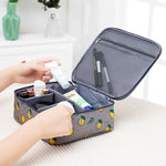 Große, tragbare, wasserdichte und gepolsterte Kosmetiktasche für Damen – ideal für Reisen und als Aufbewahrungstasche für Kosmetikerinnen.