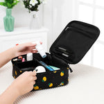 Große, tragbare, wasserdichte und gepolsterte Kosmetiktasche für Damen – ideal für Reisen und als Aufbewahrungstasche für Kosmetikerinnen.