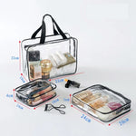 Transparente PVC-Taschen, Reiseorganizer, durchsichtige Kosmetiktasche, Waschbeutel