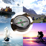 Tragbarer faltbarer Kompass, Armeegrün, Multifunktions-Mini-Camping-, Kletter-, Outdoor-Werkzeug, Armeegrün