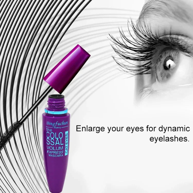 Black Mascara Express Make Up Eyes Curling Waterproof Rocket Mascara, Dunkelblau, Lila, Gelb