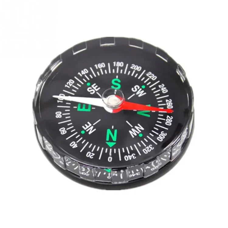 10 Stück Tragbarer Mini-Präzisionskompass Praktischer Wegweiser für Camping Wandern Nordnavigation Überleben Knopfdesign Kompass, 45mm