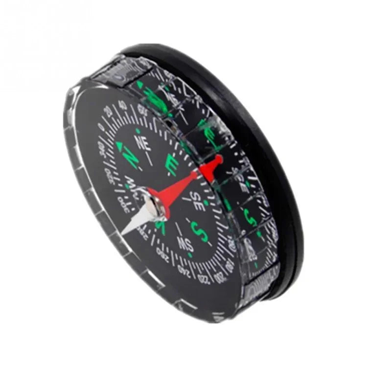 10 Stück Tragbarer Mini-Präzisionskompass Praktischer Wegweiser für Camping Wandern Nordnavigation Überleben Knopfdesign Kompass, 45mm