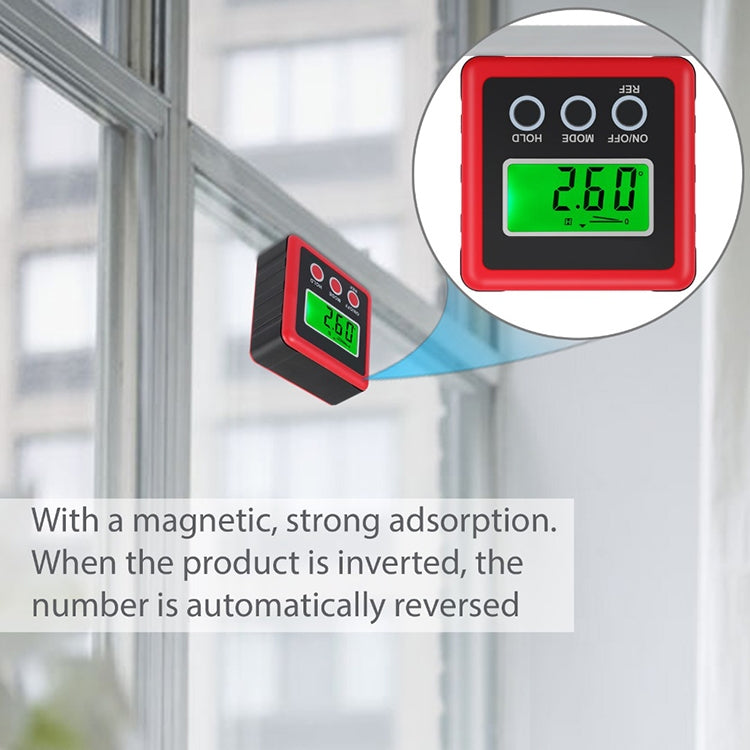 3-Tasten-Mini-Präzisions-Magnet-Digital-Neigungsmesser / Neigungsmesser / Inklinometer