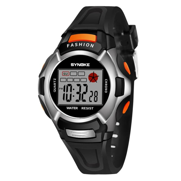 SYNOKE 99329 Wasserdichte Leuchtende Sport Elektronikuhr für Kinder, Schwarz, Blau, Grün, Pink, Lila, Rot