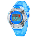 SYNOKE 99329 Wasserdichte Leuchtende Sport Elektronikuhr für Kinder, Schwarz, Blau, Grün, Pink, Lila, Rot