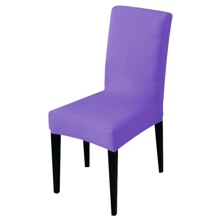 Moderner, einfarbiger Stuhlbezug, Spandex, Stretch, elastisch, für Hochzeitsbankette, Stuhlhussen, Esszimmer-Sitzbezug, ländlicher Hotelbezug, Universalgröße