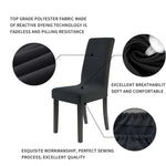 Moderner, einfarbiger Stuhlbezug, Spandex, Stretch, elastisch, für Hochzeitsbankette, Stuhlhussen, Esszimmer-Sitzbezug, ländlicher Hotelbezug, Universalgröße