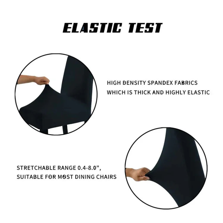 Moderner, einfarbiger Stuhlbezug, Spandex, Stretch, elastisch, für Hochzeitsbankette, Stuhlhussen, Esszimmer-Sitzbezug, ländlicher Hotelbezug, Universalgröße
