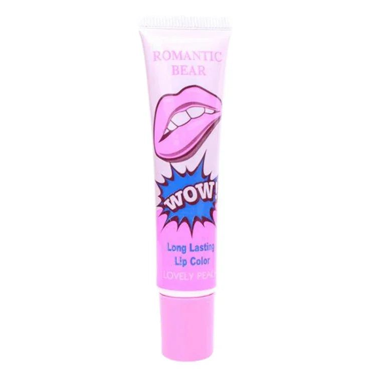 2 Stück leicht abziehbarer, langanhaltender Lipgloss, wasserfest, matt, Lippenstift für Damen, Kosmetik, Wassermelonenrot, Pfirsichfarben, Sexy Rot, Rosenrosa, Kirschrot, Süßes Orange