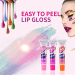 2 Stück leicht abziehbarer, langanhaltender Lipgloss, wasserfest, matt, Lippenstift für Damen, Kosmetik, Wassermelonenrot, Pfirsichfarben, Sexy Rot, Rosenrosa, Kirschrot, Süßes Orange