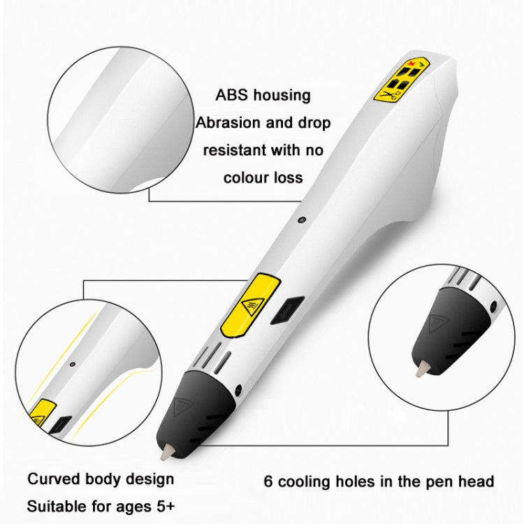 3D-Druckstift Kinderspielzeug Kunst-Doodle-Stift, USB, USB+EU-Stecker, USB+AU-Stecker, USB+US-Stecker, USB+UK-Stecker