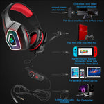 V1 3,5mm RGB Farbige Leuchtende Kabelgesteuertes Gaming Headset, Kabellänge: 2,2m