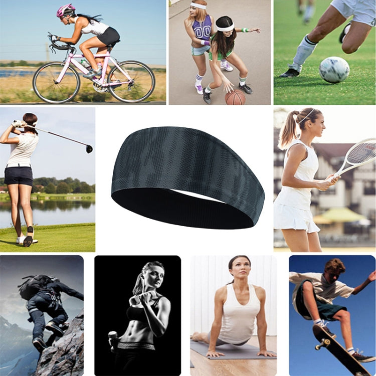 Saugfähiges Fahrrad-Yoga-Sport-Schweißband für Männer, Schweißband für Männer und Frauen, Yoga-Haarbänder, Stirnbänder für Sport und Sicherheit