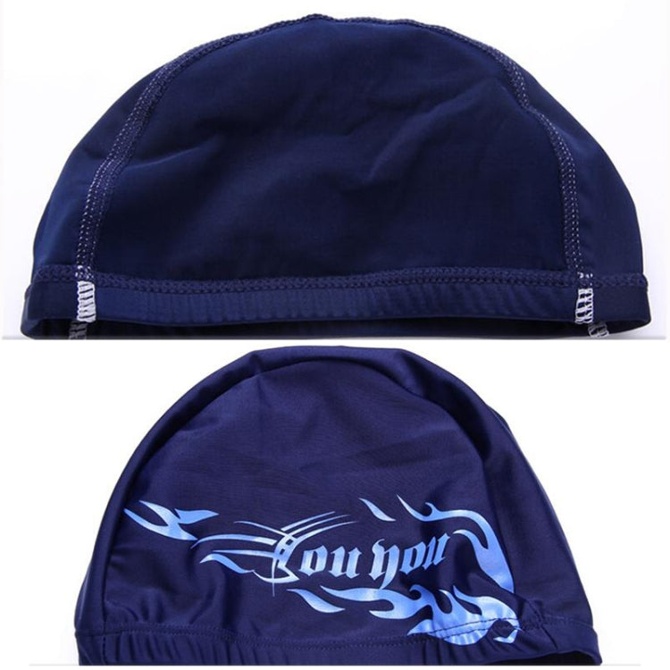 Unisex Spandex atmungsaktive Schwimmkappe, Spandex Schwimmkappe (Schwarz), Spandex Schwimmkappe (Blaues Feuer auf Schwarz), Spandex Schwimmkappe (Blaues Feuer auf Weiß), Spandex Schwimmkappe (Blaues Feuer auf Rot)