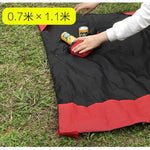 Tragbare ultradünne faltbare Campingmatte, wasserdichte Taschendecke, Picknickdecke für draußen, Sandstrandmatte, Größe: 70 x 110 cm, 70 x 110 cm Rot, 70 x 110 cm Blau