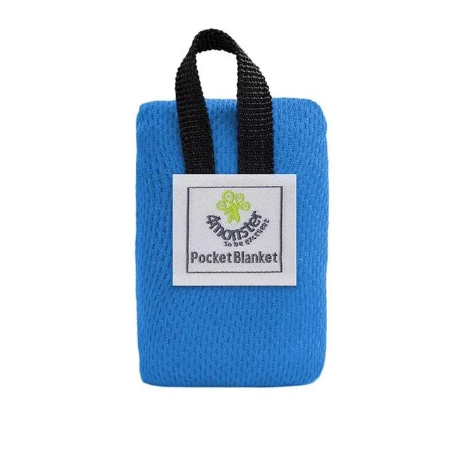 Tragbare ultradünne faltbare Campingmatte, wasserdichte Taschendecke, Picknickdecke für draußen, Sandstrandmatte, Größe: 70 x 110 cm, 70 x 110 cm Rot, 70 x 110 cm Blau