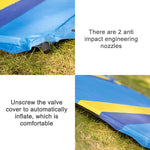Farbabstimmung Automatisches aufblasbares Outdoor-Sport-Doppel-Camping-Luftkissen, 190x130x3.5cm Grün, 190x130x3.5cm Blau, 190x130x3.5cm Orange