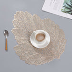Blatt PVC Hitzebeständiges Platzset Getränkeuntersetzer, Größe: 37x47cm