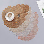Blatt PVC Hitzebeständiges Platzset Getränkeuntersetzer, Größe: 37x47cm