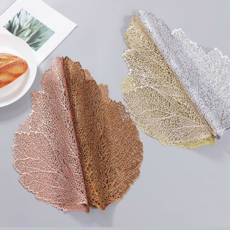 Blatt PVC Hitzebeständiges Platzset Getränkeuntersetzer, Größe: 37x47cm