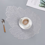 Blatt PVC Hitzebeständiges Platzset Getränkeuntersetzer, Größe: 37x47cm