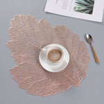 Blatt PVC Hitzebeständiges Platzset Getränkeuntersetzer, Größe: 37x47cm