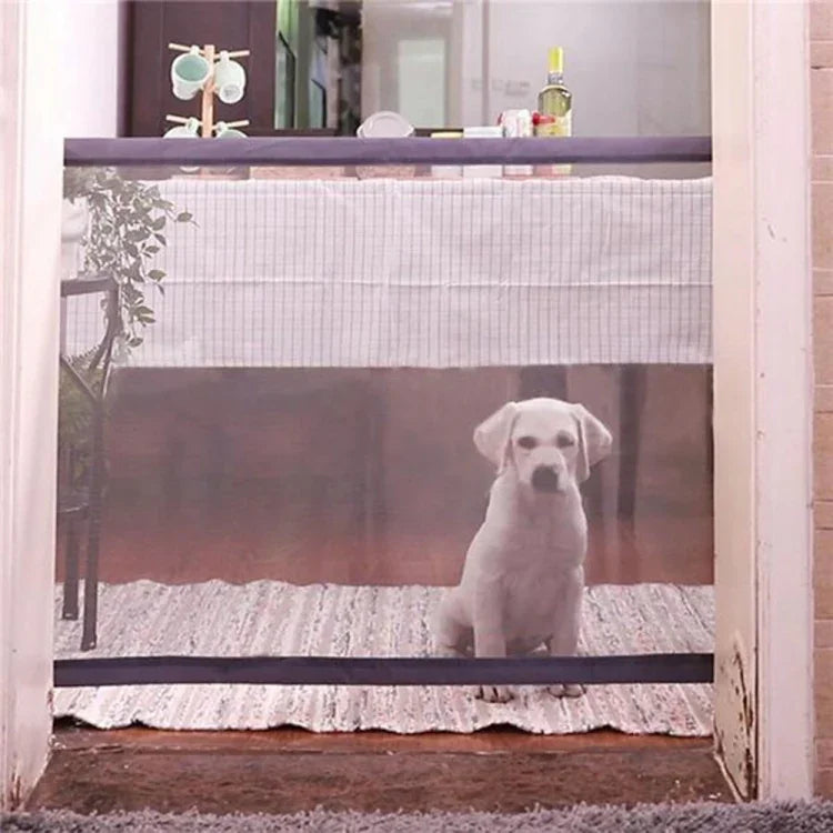 Tragbarer, faltbarer Hundezaun mit Sicherheitstür für Hunde und Katzen, 180 cm x 72 cm, 110 cm x 72 cm