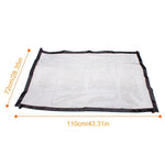 Tragbarer, faltbarer Hundezaun mit Sicherheitstür für Hunde und Katzen, 180 cm x 72 cm, 110 cm x 72 cm