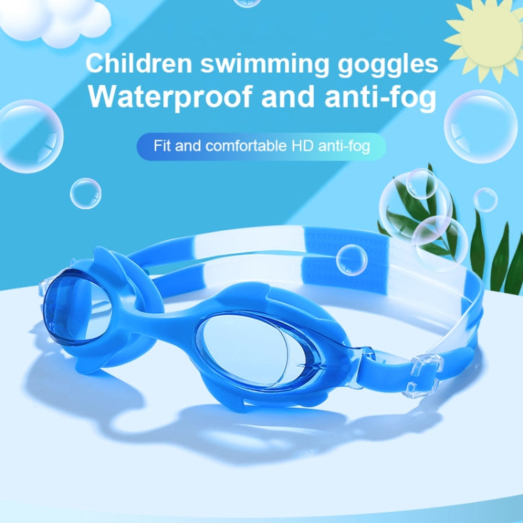4-in-1 Cartoon kleiner Krabben wasserdichte und beschlagfreie Silikon-Schwimmbrille + bedruckte Schwimmkappe + Nasenclip Ohrstöpsel + Aufbewahrungstasche Schwimmausrüstungsset für Kinder, 4-in-1 Schwimmset (Blaue Krabbe), 4-in-1 Schwimmset (Rosa Krabbe)