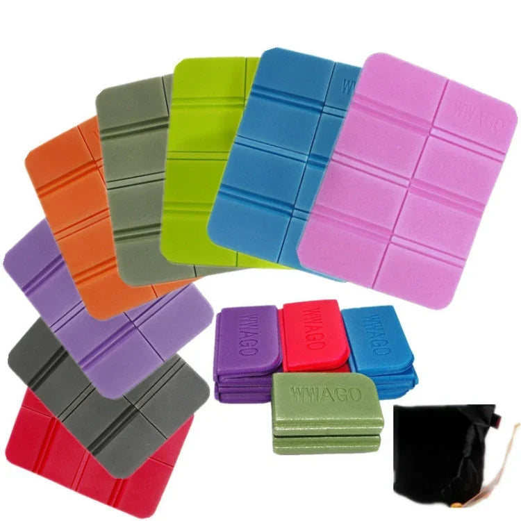 XPE Faltbare Campingmatte, faltbares, tragbares Kleinkissen, feuchtigkeitsbeständig, wasserdicht, schmutzabweisend, Picknickmatte, Strandmatte, 38,5x27,5cm Blau, 38,5x27,5cm Fruchtgrün, 38,5x27,5cm Orange