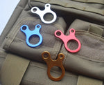 10 Stk. Campingzelt-Seilspanner Karabinerhaken Aufhänger Abspanner Windseilschnallen, Aluminiumschnalle (Blau), Aluminiumschnalle (Silber)