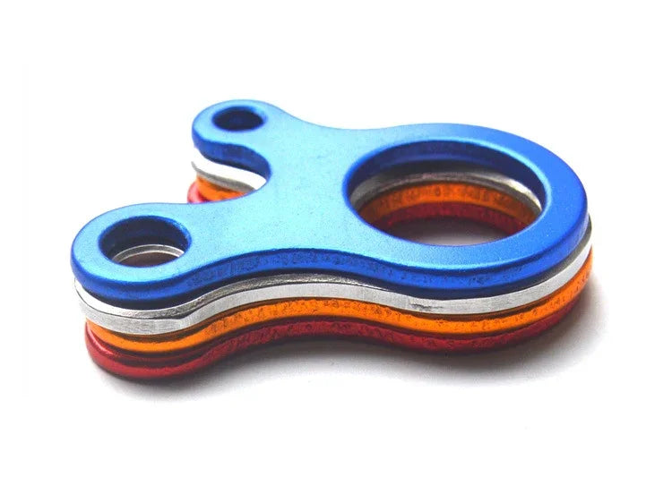 10 Stk. Campingzelt-Seilspanner Karabinerhaken Aufhänger Abspanner Windseilschnallen, Aluminiumschnalle (Blau), Aluminiumschnalle (Silber)