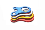 10 Stk. Campingzelt-Seilspanner Karabinerhaken Aufhänger Abspanner Windseilschnallen, Aluminiumschnalle (Blau), Aluminiumschnalle (Silber)