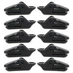 10x Zeltzubehör Markise Windseilklemme Kunststoffclip Outdoor Camping Zelt Alligatorclip Haken, Kunststoffclip