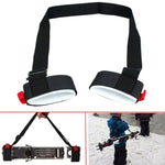 Verstellbarer tragbarer Snowboard Nylon Fixiergurt, längster: 1,2m, Fixiergurt