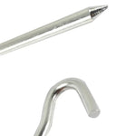 10x Zeltheringe Aluminium Zeltnägel Zeltheringe Bodennagel Camping Wandern Outdoor-Werkzeug aufblasbare Zelt-Zubehör