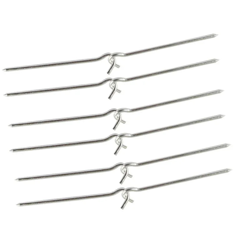 10x Zeltheringe Aluminium Zeltnägel Zeltheringe Bodennagel Camping Wandern Outdoor-Werkzeug aufblasbare Zelt-Zubehör