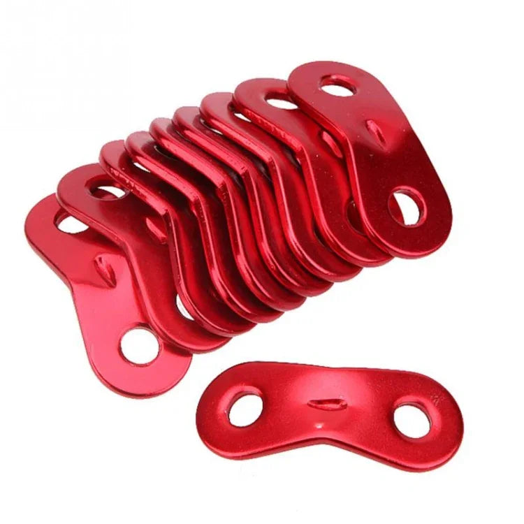 10 Stk. Outdoor Camping Aluminiumlegierung Schnurspanner Seilspanner Zeltleine Seilspanner, Aluminiumlegierungsschnalle